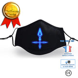TD® Masque de jeu de personnalité de la mode fluorescente pour hommes et femmes, cadeau d'anniversaire de Noël masque en tissu lavab