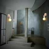 TD® Applique murale en bois massif salon couloir couloir enfants lampe à tête unique LED salle à manger chambre chevet applique 6