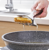 Cuisine multifonctionnelle pinces alimentaires ménagères pinces à steak en acier inoxydable pinces à pain pinces à crêpes pin