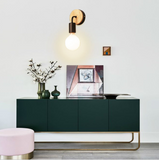 TD® Petite lampe murale en bois Lampe Murale Moderne Simple blanc Lampe Industrielle en Bois Appliques Murales Decoration de la mais