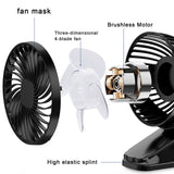 TD® Petit ventilateur usb pince de bureau mini bureau de chevet étudiant muet peut couper le ventilateur de vent doux naturel