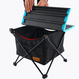 TD® Table pliante extérieure panier de rangement table de pique-nique sac suspendu portable poche invisible sac de rangement étanche