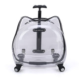 TD® Le sac de chat de boîte de chariot d'animal familier sortent pour porter le bagage transparent de capsule d'espace de boîte de b