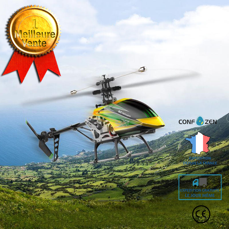 Hélicoptère télécommandé à hélice unique 2.4G télécommande sans aileron drone à quatre voies modèle d'avion jouet