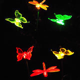 TD® Lampe solaire LED éclairage luminaire extérieur Terrasse Jardin papillon décoration - Eclairage solaire en forme de papillon