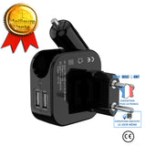TD® Chargeur USB 2 en 1 pour Voiture et Maison - 2 ports USB (2,4 A) pour allume cigare et prises murales - Pour tablette tout 25436