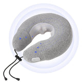TD® Oreiller de massage cervical en forme de U rechargeable Oreiller de cou de voiture multifonctionnel Voyage portable