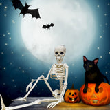 TD® Halloween decoration halloween Squelette Squelette 40cm Simulation Humain Squelette En Plastique Scène Arrangement Props