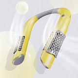 TD® Ventilateur de cou sans feuilles charge usb ventilateur de sport extérieur ultra-silencieux portable petit ventilateur paresseux