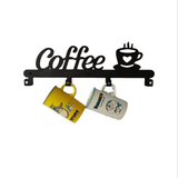 Crochet, crochet  rangée, support de rangement pour tasses café, mur de cuisine, porte-gobelet de vidange mural, support pour