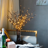 TD® branche lumineuse led blanche a piles vase murale secteur lampe arbre interieur exterieur decoration guirlande batterie veilleus