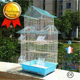 Cage à oiseaux surdimensionnée perruche volière bleu cage à oiseaux