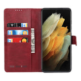 TD® Convient pour Samsung Galaxy S21Ultra coque de téléphone portable carte anti-collision coque de téléphone portable étui en cuir