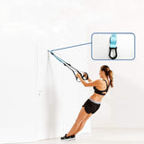 TD® Sangle de Suspension D'exercice de Suspension Sangle Fitness Kit pour Musculation Multifonction Entraînement Stretch Home Gym-bl