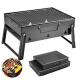 TD® Mini barbecue portable en acier inoxydable pliable/ dépliable gain de place solide utilisation simple grillades cuisson