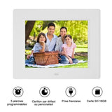 TD® Horloge LED Affichage Calendrier date heure tendance et moderne pour vie quotidienne fonctionnalités multiples affichage photos
