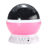TD® Veilleuse projecteur de ciel ABS 4 piles AAA projection de ciel décoration intérieur de nuit LED économie d'énergie projection