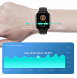 INN® Bracelet, montre intelligente, écran tactile complet, température corporelle, fréquence cardiaque, surveillance du sommeil