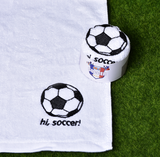TD® Les fans de la Coupe d'Europe fournissent des cadeaux créatifs de souvenir de serviette de football de la Coupe d'Europe