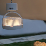 TD® Lampe d'atmosphère de lampe de ventilateur de camping à durée de vie de batterie super longue en plein air ventilateur portable