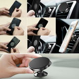 TD® Support grille aération aimant de téléphone portable voiture sortie d'air métal universel magnétique solide smartphone  fixation