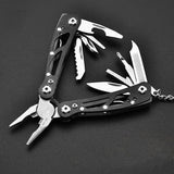 TD® Outil Multifonction Pince ciseau couteau coupe-fil remplaçable acier porte clés sport camping plein air randonnée chasse tournev