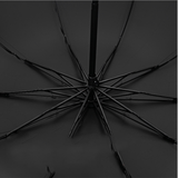 Double parapluie double super grand dix os couverture en vinyle d'affaires parapluie à double usage manuel à trois plis