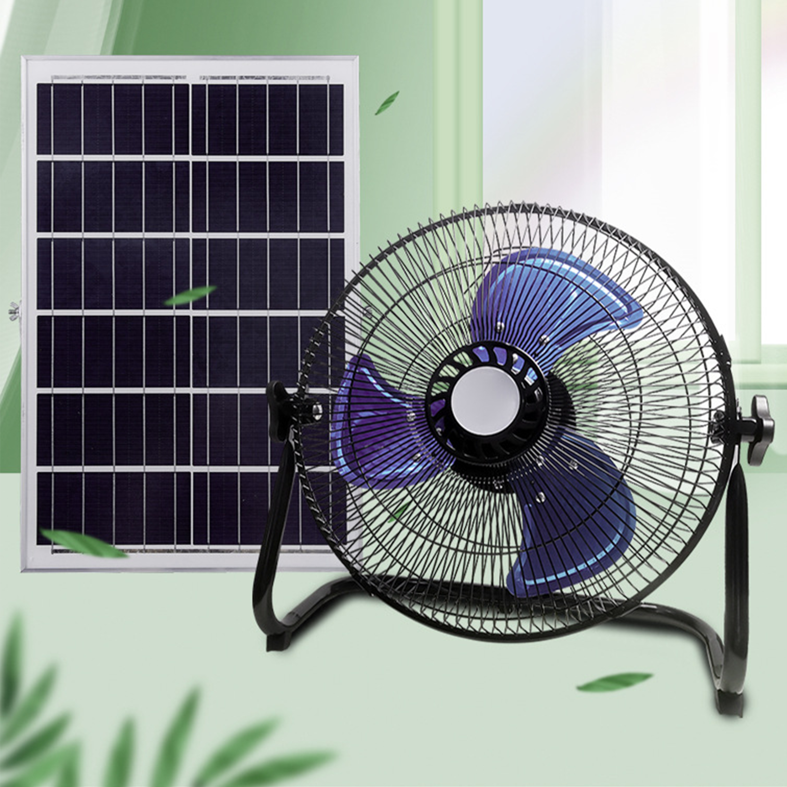 TD® Ventilateur solaire ventilateur de charge maison grand vent