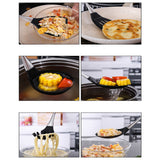 TD® Ustensile de cuisine, 6 pièces Silicone 304 en acier inoxydable Ensemble d'ustensiles de cuisine Gadget de cuisine Tools6,351