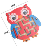 TD® labyrinthe jeu de société junior DVD livre magnétique magique chat bille 3D bille bébé bois stylo puzzle cadeau enfants hibou