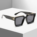TD® Lunettes de soleil à grand cadre rétro à la mode de luxe léger lunettes de soleil pour hommes à la mode