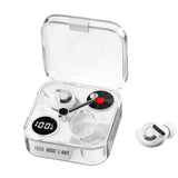 TD® Casque Bluetooth sans fil Bluetooth 5.3  Compartiment transparent  Écran numérique HD  Annulation du bruit Oreillette à double m
