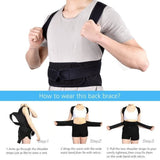 TD® Correcteur de posture dos Taille M Épaule Lombaire Soutien Ceinture De Soutien Réglable Adulte Corset Posture Correction Ceintur
