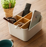 TD® Boîte de rangement de bureau Multifonctionnel Salon Bureau Papeterie Classification Boîte de rangement blanche pour articles div