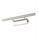 TD® 7W Applique de salle de bain en acier inoxydable 85V-265V Éclairage de miroir à LED avec interrupteur (blanc chaud)