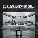 TD® Cadenas à empreintes digitales petite serrure serrure antivol intelligente dortoir entrepôt gym mot de passe serrure noir simple