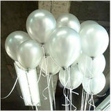 TD® Lot de 100 ballons Nacrés métallique Argent 100% latex / 10  Pouces/ Décoration anniversaire fête mariage / Haute qualité