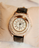 TD®  La montre de Madame BraceletMontre Quartz EtanchePersonnalitécuirNoël  Un cadeau pour madame Couleur: blanche