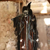 TD® Décoration à suspendre Halloween Squelette décoration maison, arbre, jardin pour féte -  Décoration squelette voix contrôlée