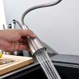 TD® 304 robinet coulissant en acier inoxydable dessin cuisine robinet d'eau chaude et froide peut faire pivoter le robinet d'évier