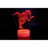 TD® Lampe optique poser décoratif tactile 7 couleurs illusion optique - modèle T-Rex - faible consommation câble USB ou 3 piles AAA