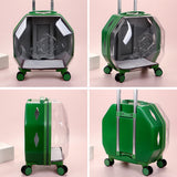 TD® Boîte de chariot pour animaux de compagnie sortant capsule spatiale portable sac à dos transparent tête de traction bidirectionn