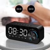 INN® Petite mini horloge stéréo, double réveil domestique à grand volume, haut-parleur  Bluetooth version anglaise, caisson de basse