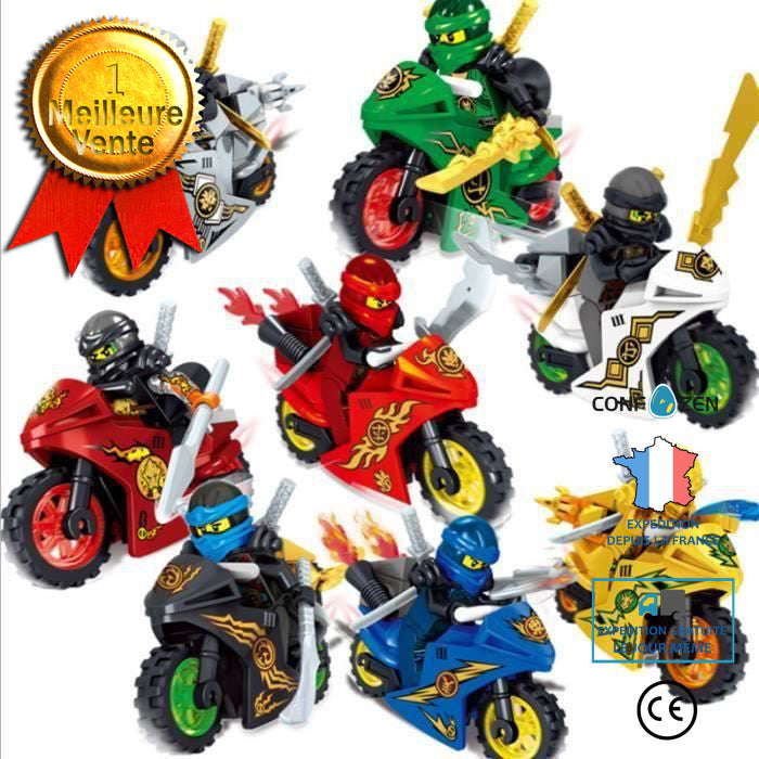 TD® Lego ninjago jouet moto enfant 8 pcs Lego Phantom construction Pla –