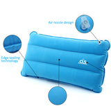 TD® Oreiller gonflable extérieur carré grand sac de couchage de Camping décontracté oreiller pliant Portable voyage cou oreiller cou