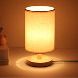 TD® Lampe de lecture de lampe de bureau design compact, veilleuse LED à base en bois avec télécommande de chargement USB