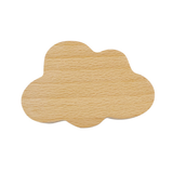 Crochet Crochet en bois massif Forme de nuage Patère murale Porche en bois sans poinçon Patère murale Crochet bois Crochet dé