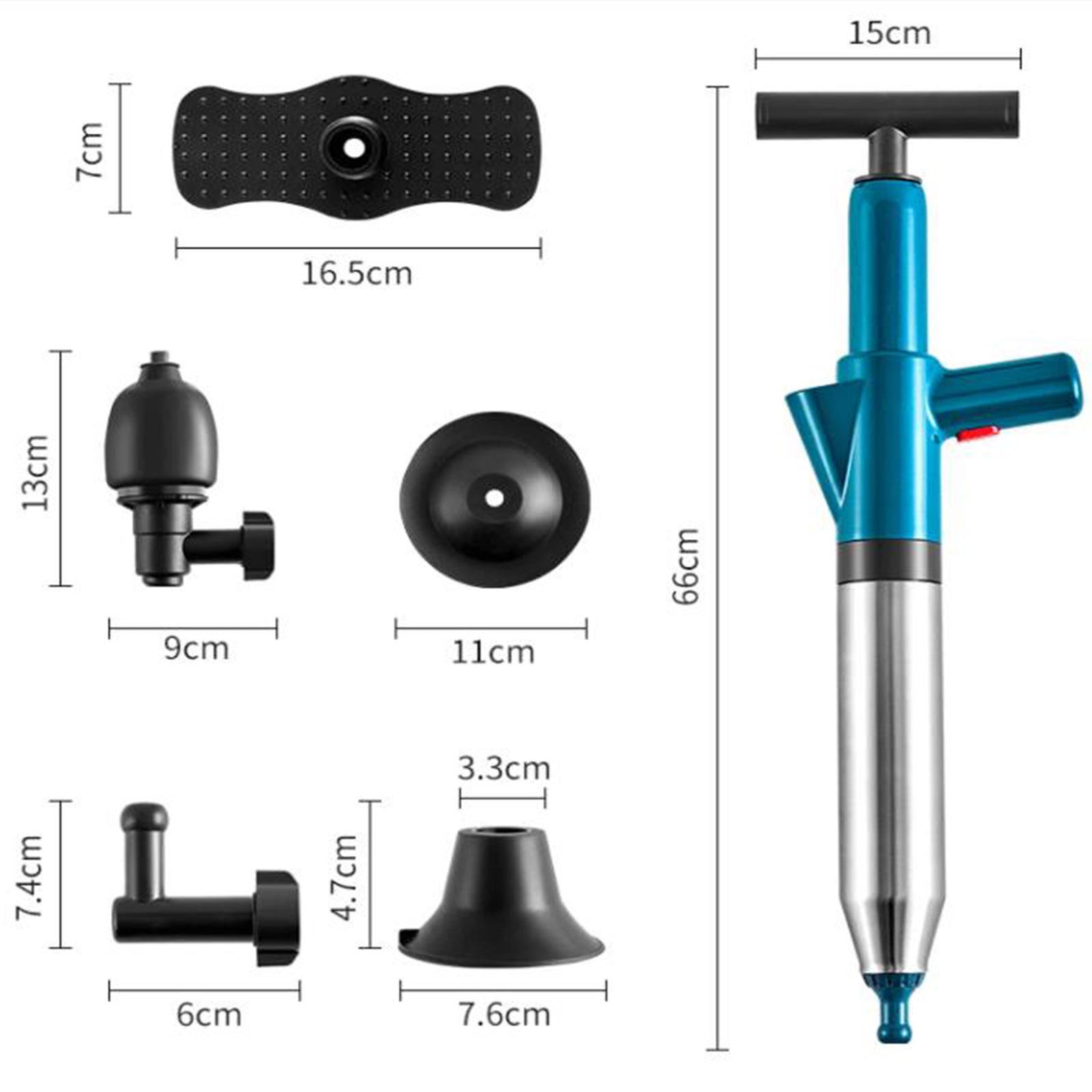 TD® Outil de tuyau d'égout de drague de toilette blocage de