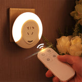 TD® Veilleuse LED Mural Avec Prise 5 Trous avec télécommande Blanc