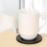 TD® Coaster ensemble de dessous de verre en cuir exquis isolation thermique antidérapante petit napperon dessous de thé créatif en P
